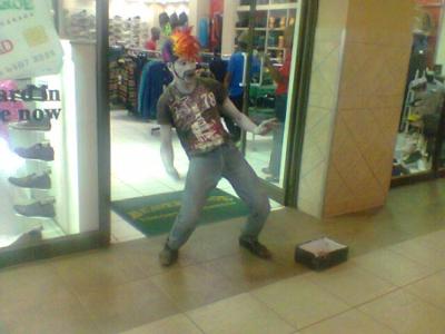 Clown Spots in Shopping Malls