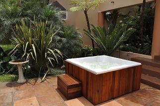 Outside Jacuzzi