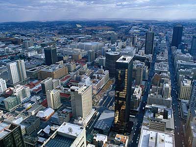 Bustling Johannesburg